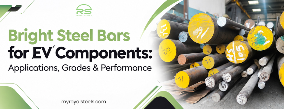 Bright steel bars for EV components